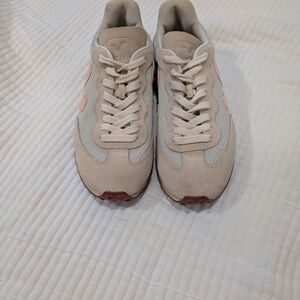 Veja Beige and Pink Sneakers